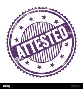 attested-text-written-on-purple-indigo-grungy-zig-zag-borders-round-stamp-2GGP18P